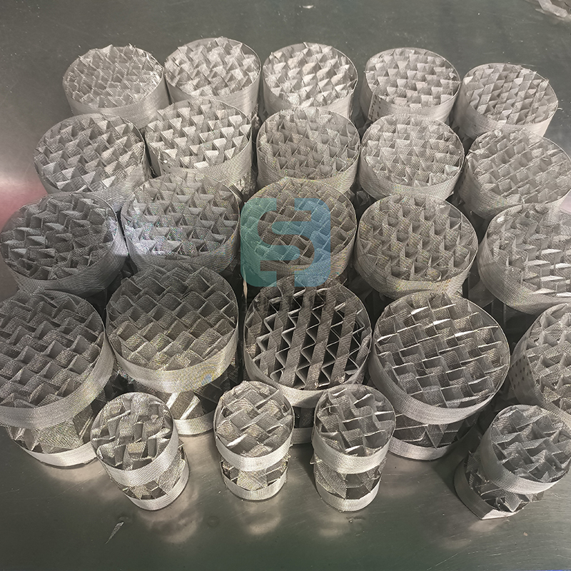 不銹鋼絲網波紋填料